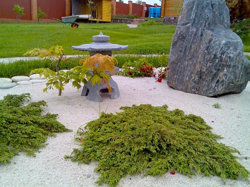 каменная крошка в ландшафтном дизайне - фото